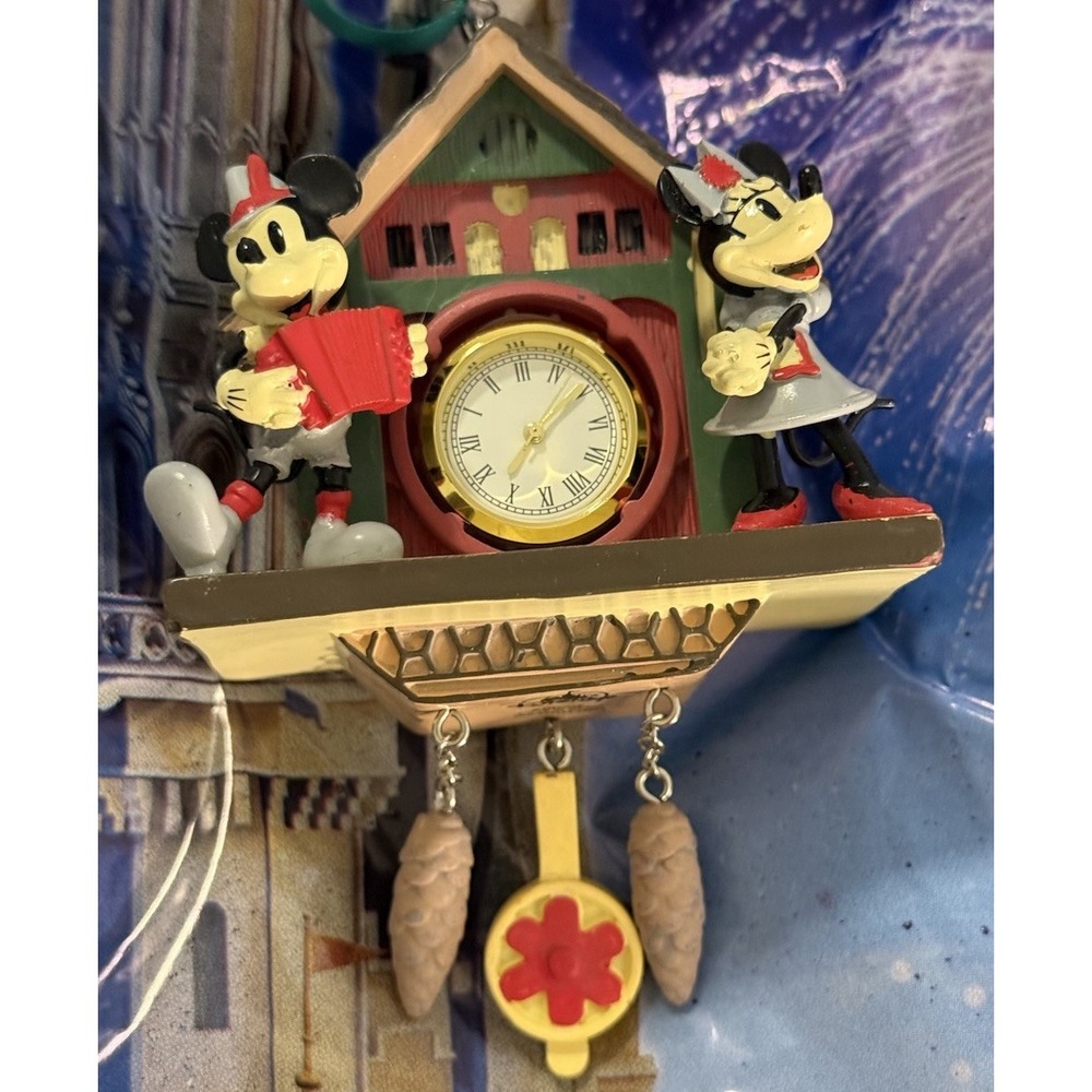 Disney Parks Germany Clock Mickey & Minnie Ornament